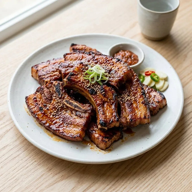 양념뼈삼겹