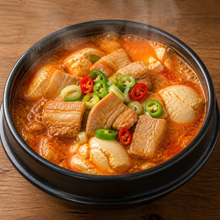 삼겹순두부
