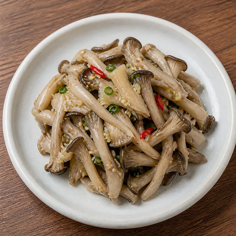느타리무침