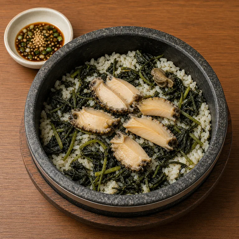 전복곤드레돌솥