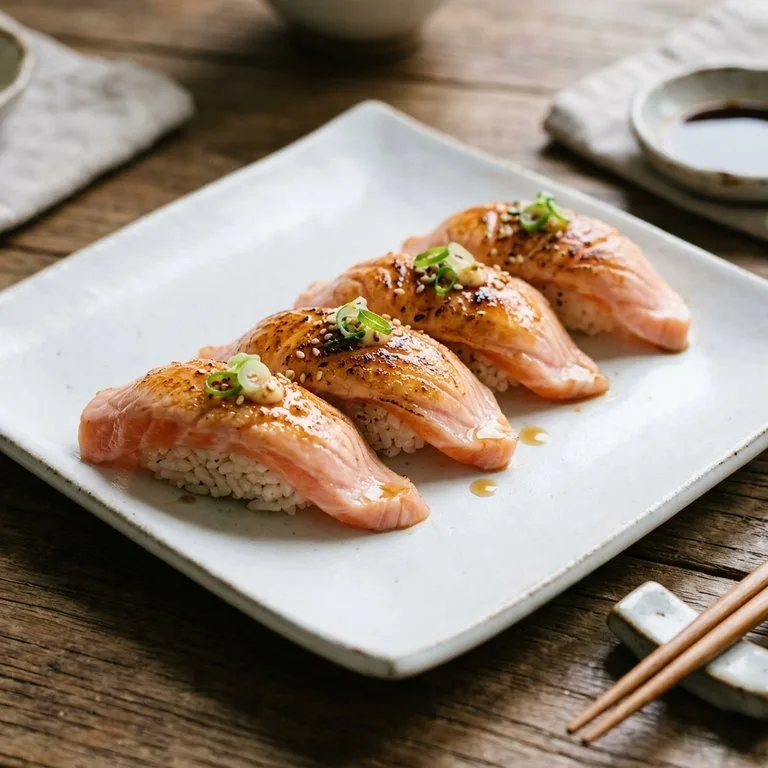 Sushi Salmon Aburi