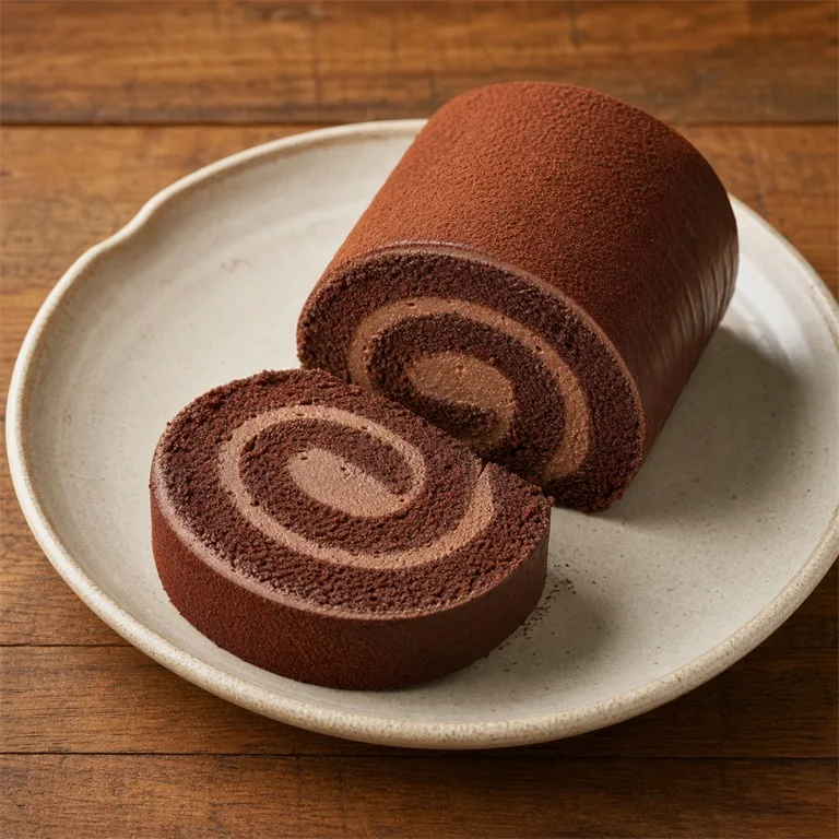 Roti gulung rasa cokelat