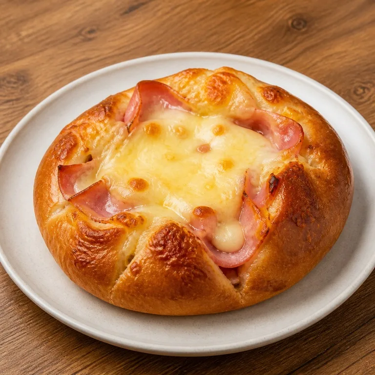 Roti keju emmental dan ham