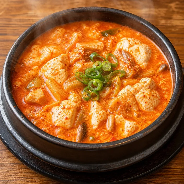 매콤로제순두부