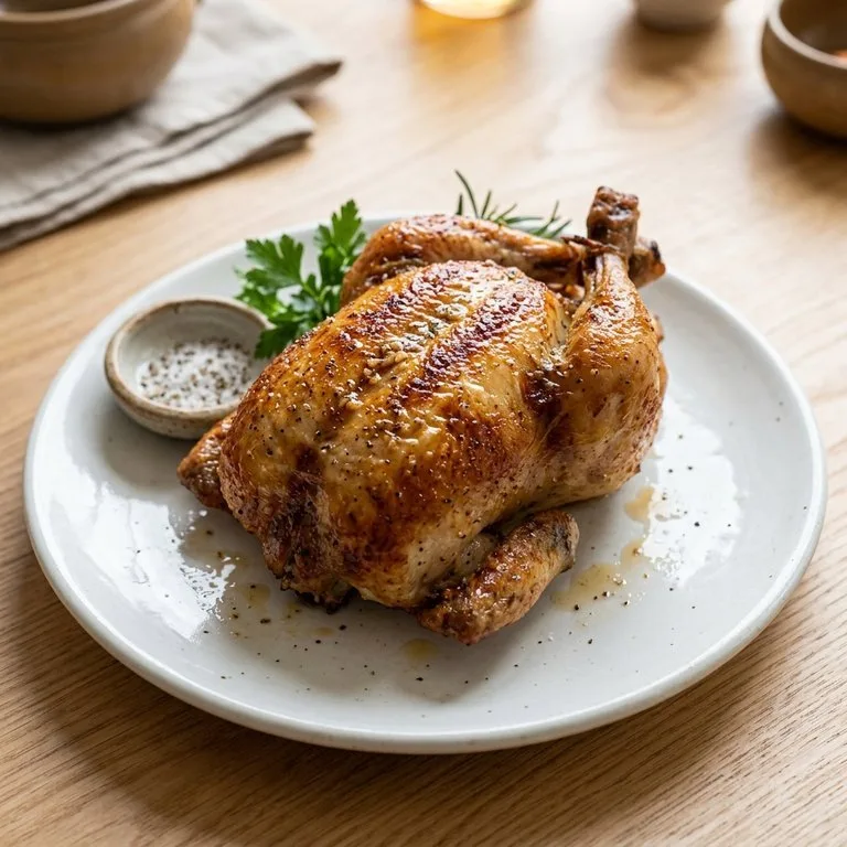 Ayam Musim Semi Panggang Utuh