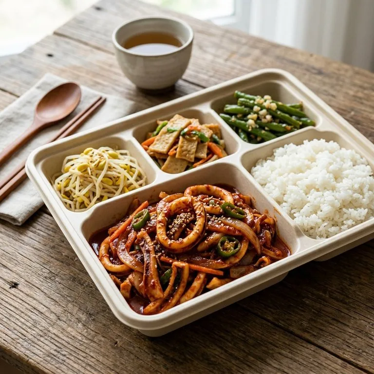 イカ炒め弁当