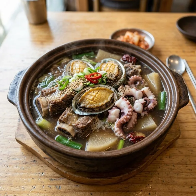 전복갈낙탕