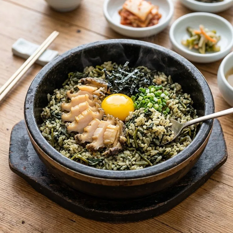전복곤드레돌솥비빔밥