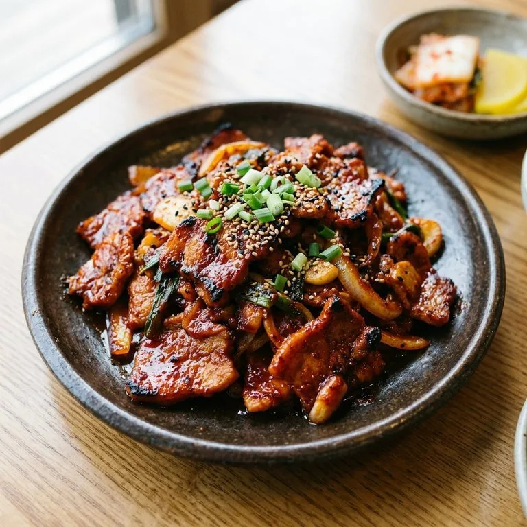 หมูย่างเตาถ่านรสเผ็ด