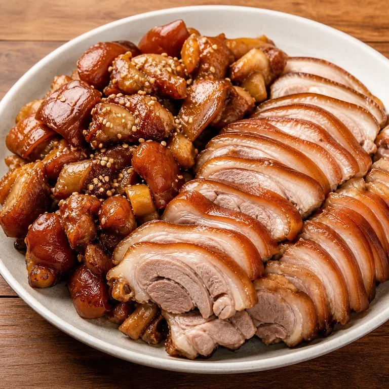 ขาหมูฮาล์ฟแอนด์ฮาล์ฟ (สองรส)