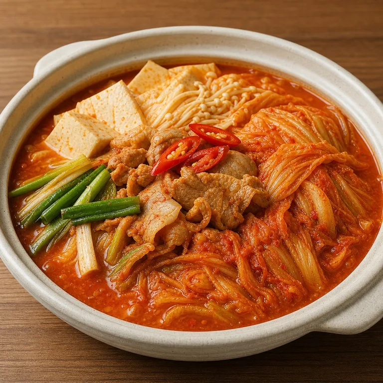 หม้อไฟกิมจิย่างไฟ