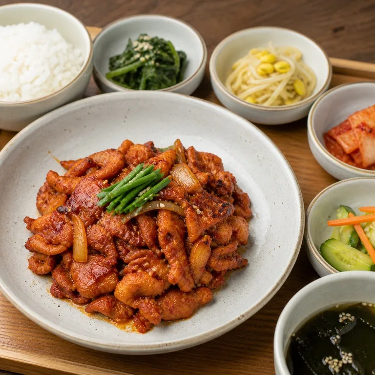 เซ็ตหมูผัดเผ็ดย่างไฟ