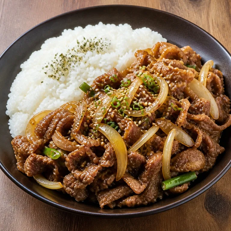 បាយសាច់គោអាំងខ្ទះដែក