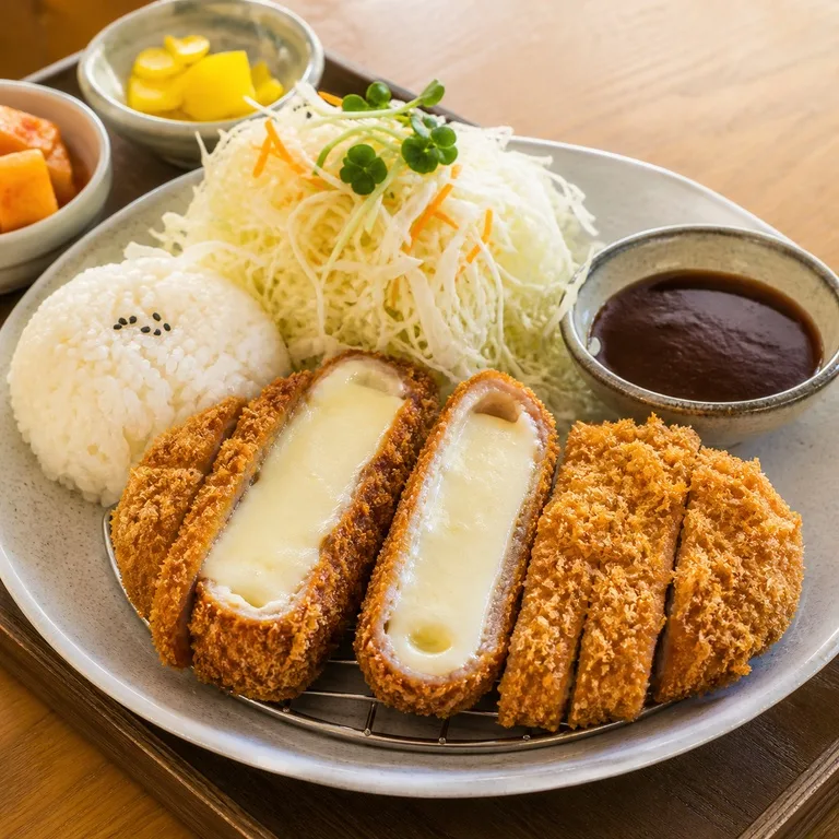 ឈុតសាច់ជ្រូកបំពងស្នូលឈីស