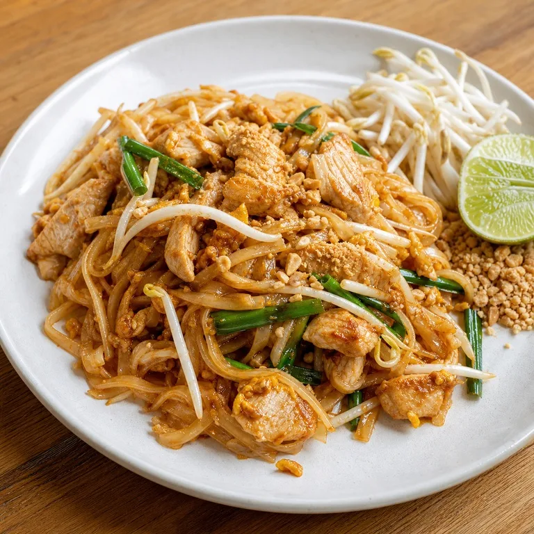 ผัดไทยไก่