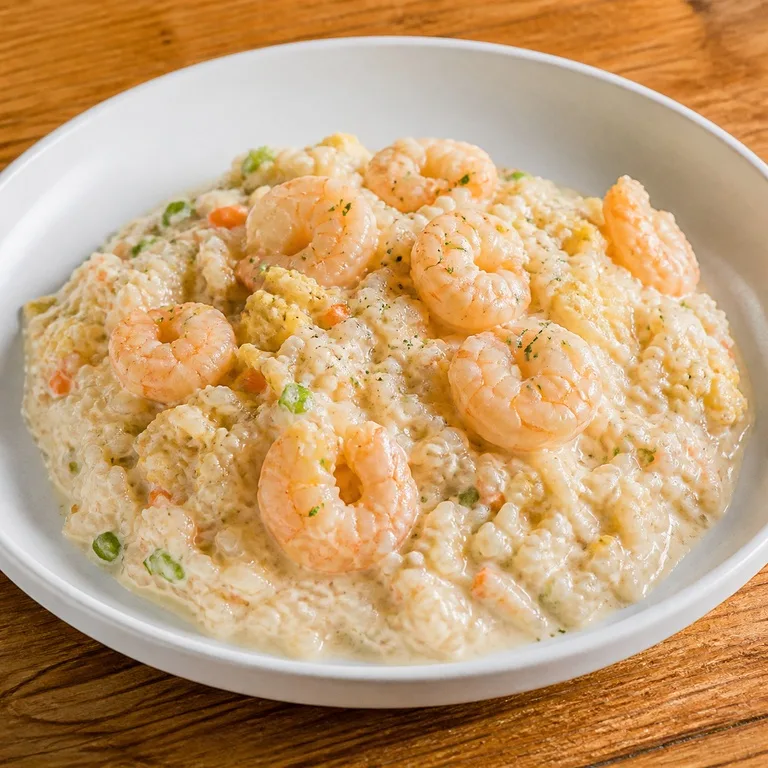 Bokkeumbap Udang Krim