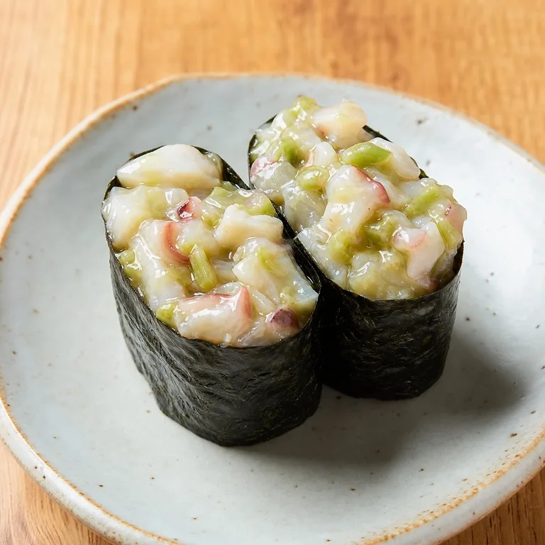 Sushi Kapal Perang Tako Wasabi