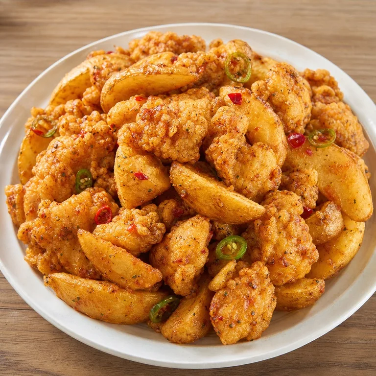 មាន់បំពងដំឡូងបារាំងហារបានេរ៉ូ