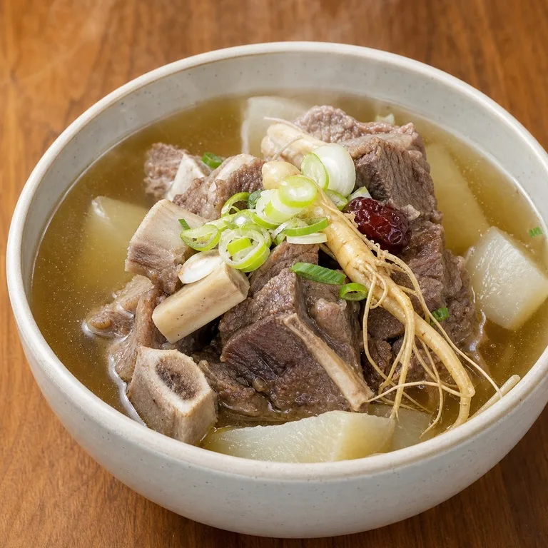 ស៊ុបឆ្អឹងជំនីរគោថ្នាំចិន