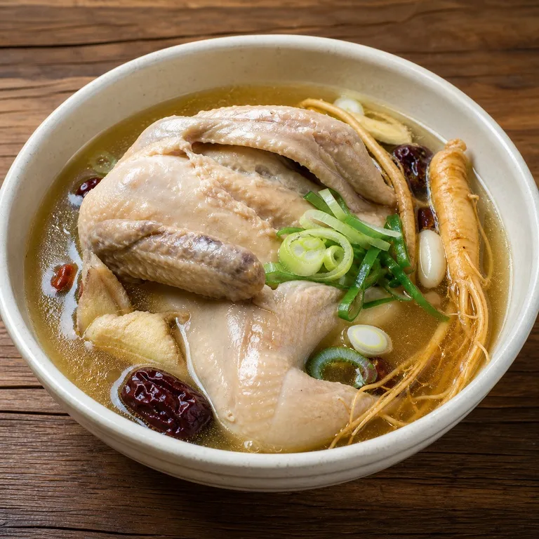 ស៊ុបកន្លះមាន់ថ្នាំចិន