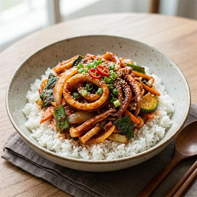 魷魚蓋飯