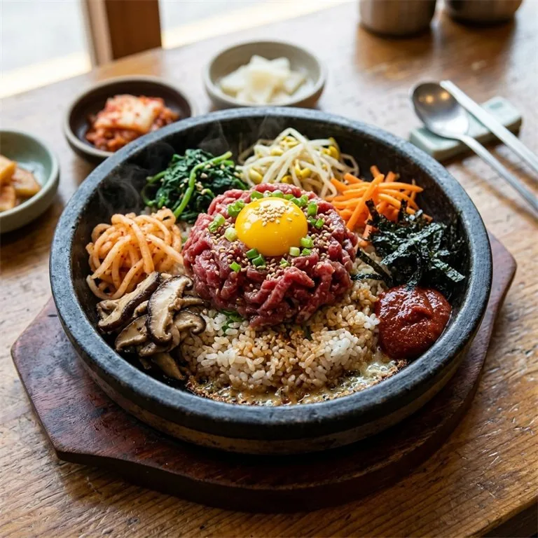 生拌牛肉石鍋拌飯