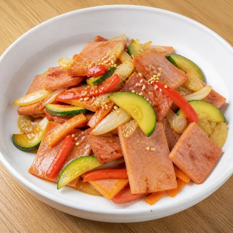 채소햄볶음