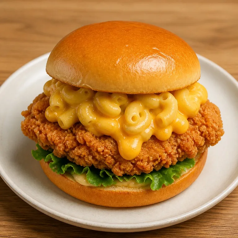 골든맥앤치즈치킨버거
