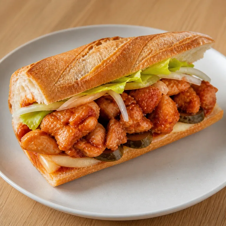 핫치킨바게트샌드샌드위치
