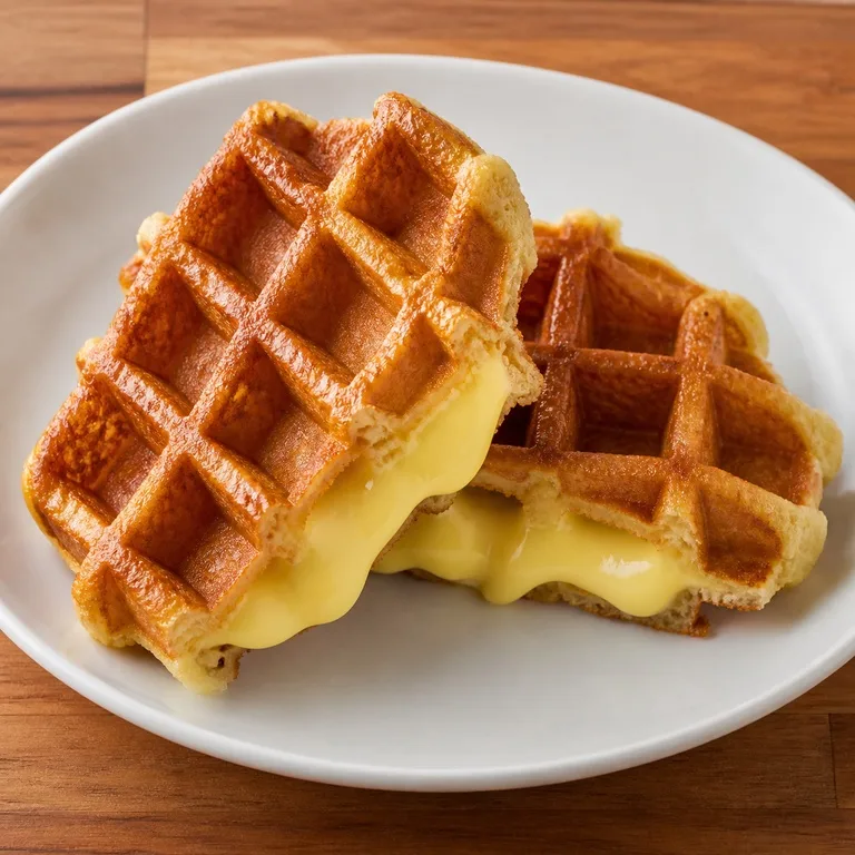 Waffle con Natillas