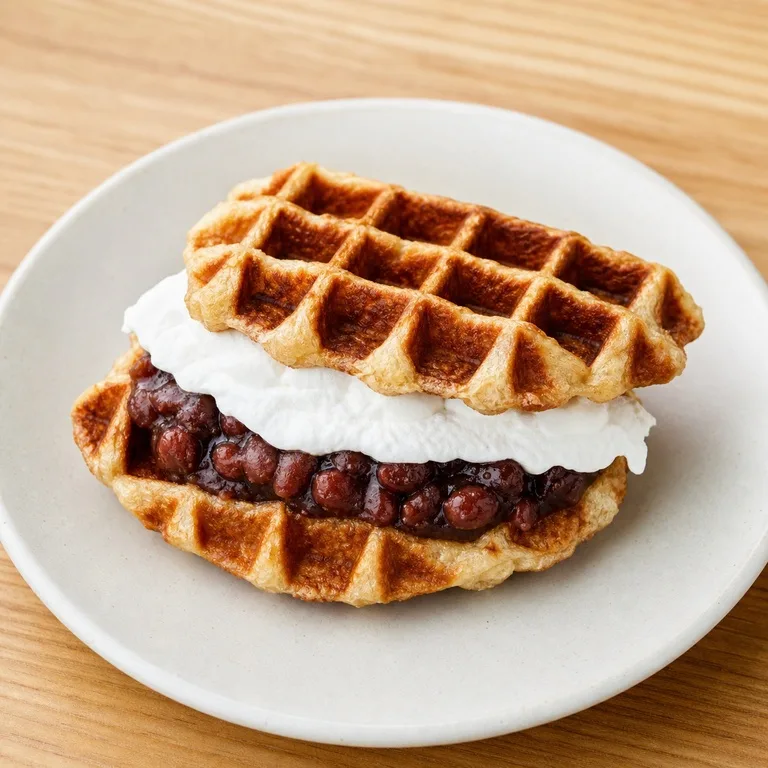 Waffle Tongpat con Crema