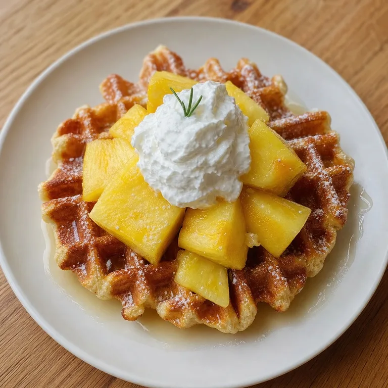 Waffle de Piña