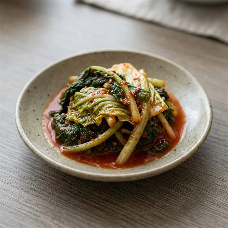 Kimchi Lobak Muda dan Kubis Musim Dingin