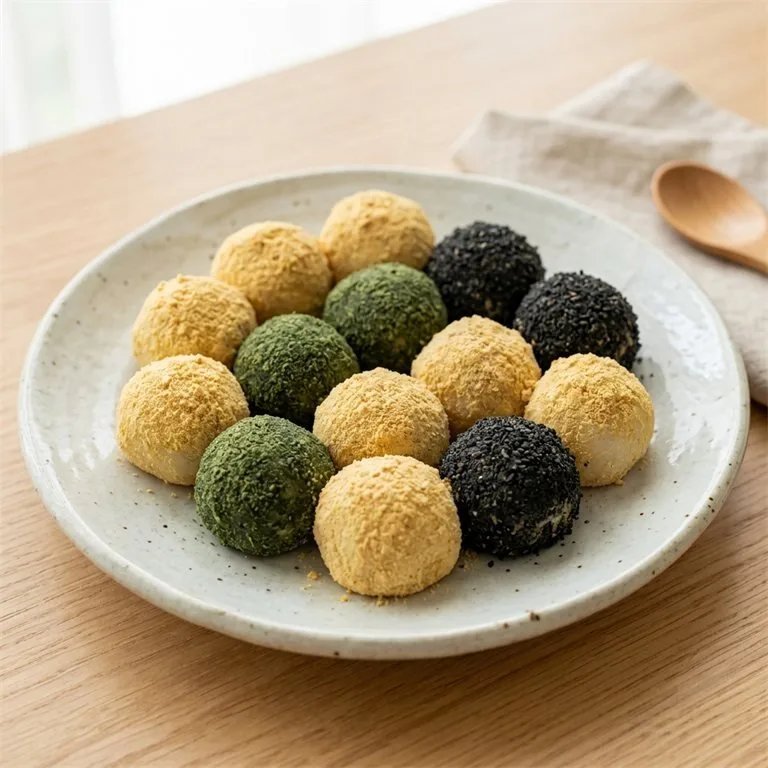 Bánh gạo nếp viên