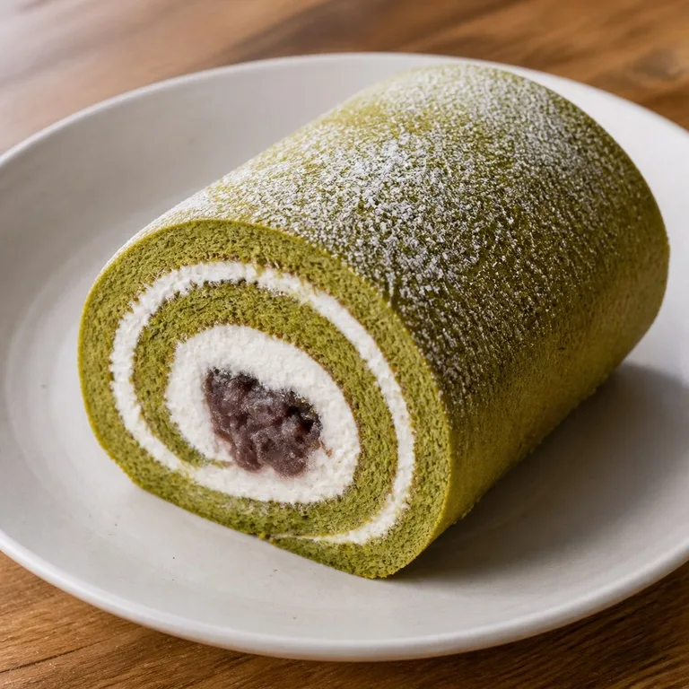 스위트녹차쌀롤케이크