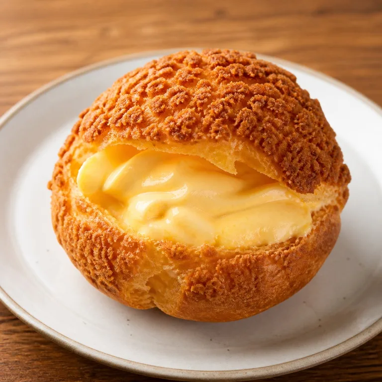 커스터드크로칸슈크림빵