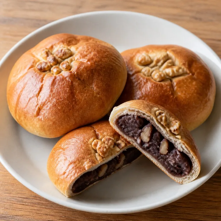 호두단팥빵