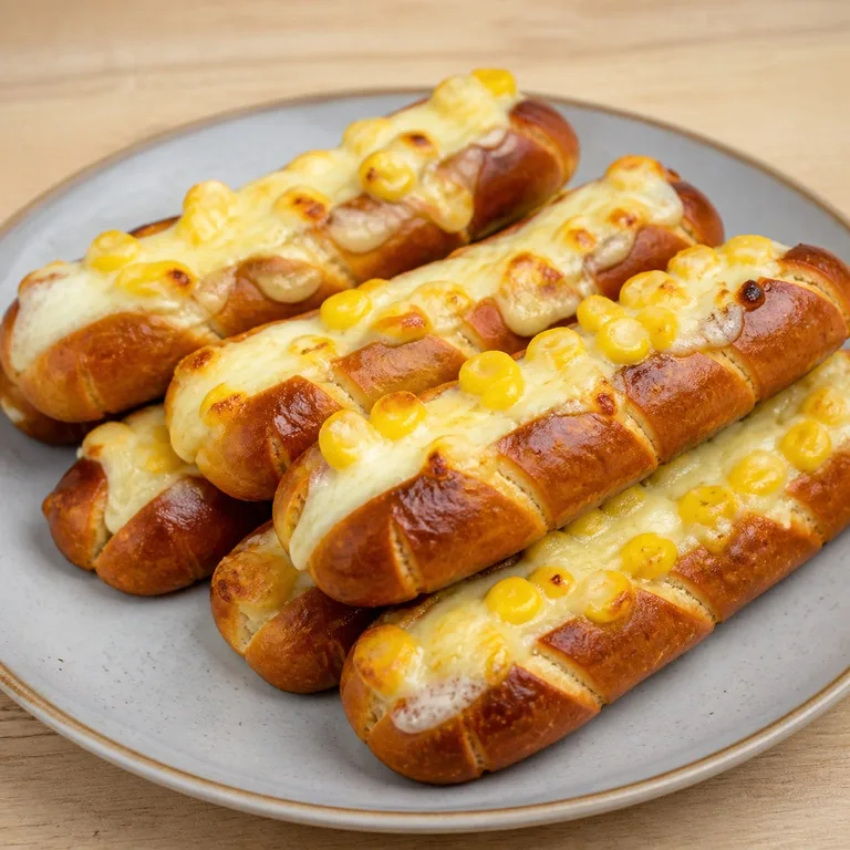 옥수수크림치즈스틱프레즐