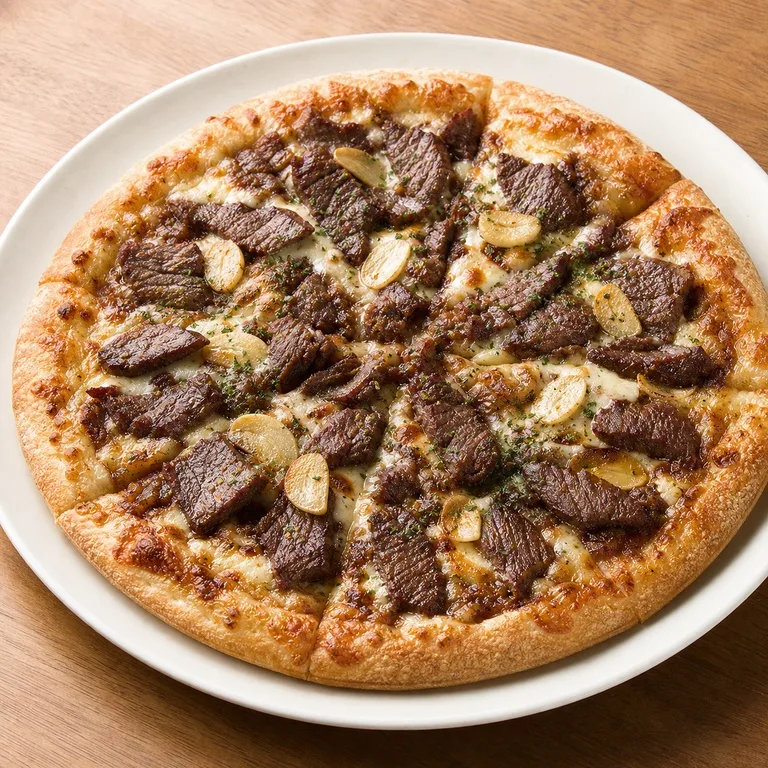 갈릭비프스테이크피자