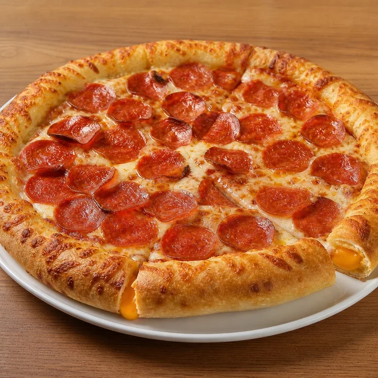 Pepperoni Pizza Cheddar Crema Crust