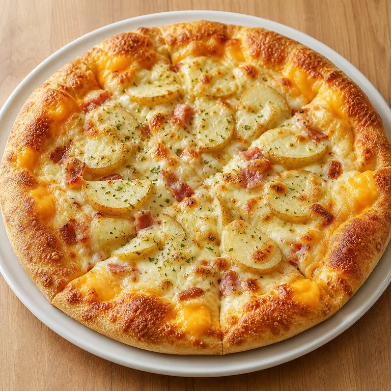 Potato Pizza Cheddar Crema Crust