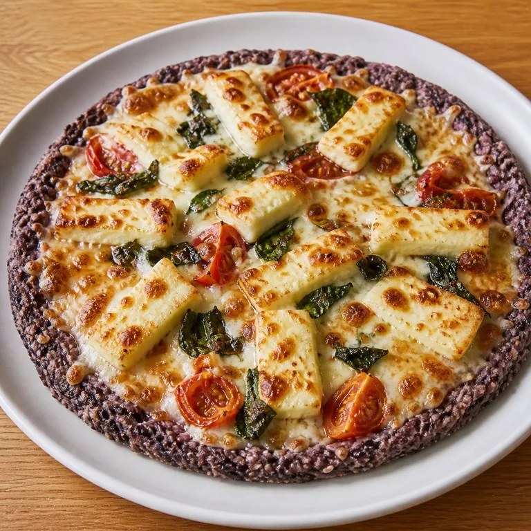 Halloumi Pizza Black Rice Screen