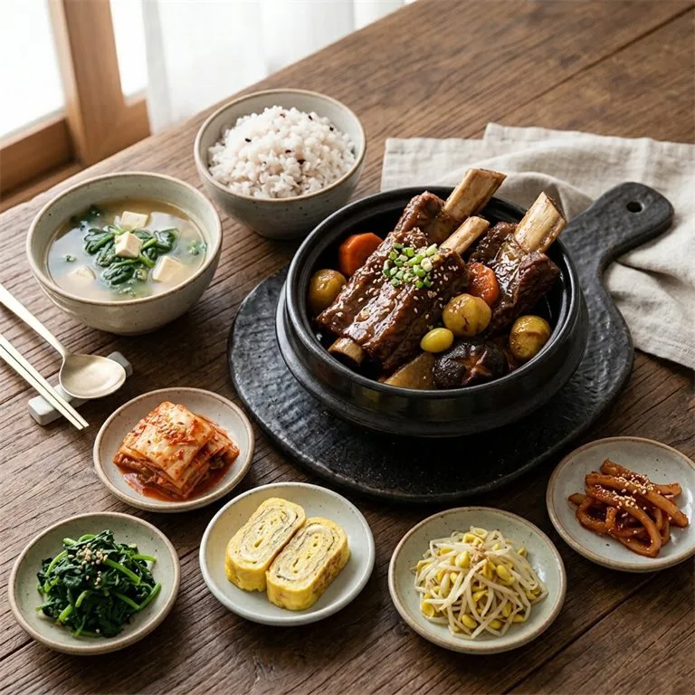 갈비찜한상
