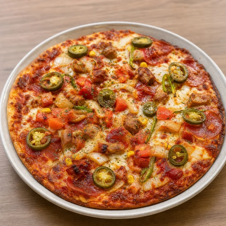 Pizza Mexicana Picante (Masa Pan)