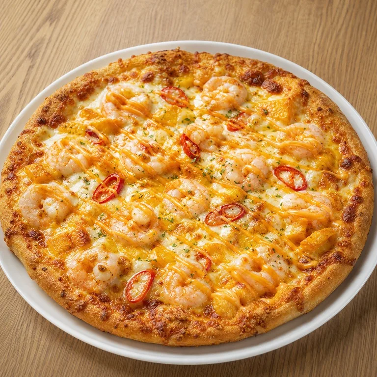 Hat Shrimp Gold Pizza