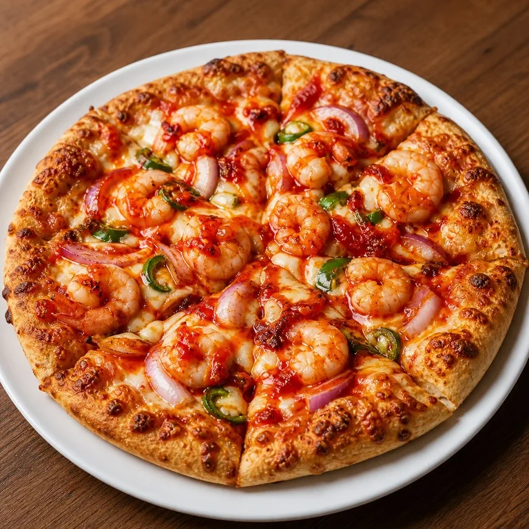Hat Shrimp Pizza