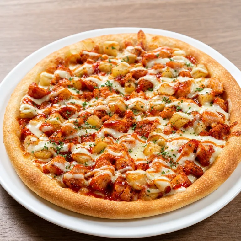 Hot Chicken Potato Pizza