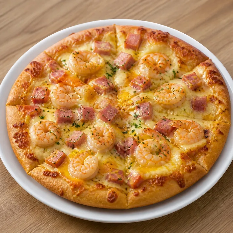 Pizza de Camarones Oro