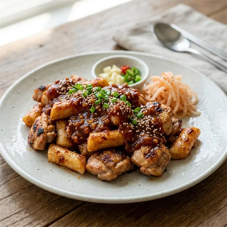 Saus Gochujang Tumis Akar Manis
