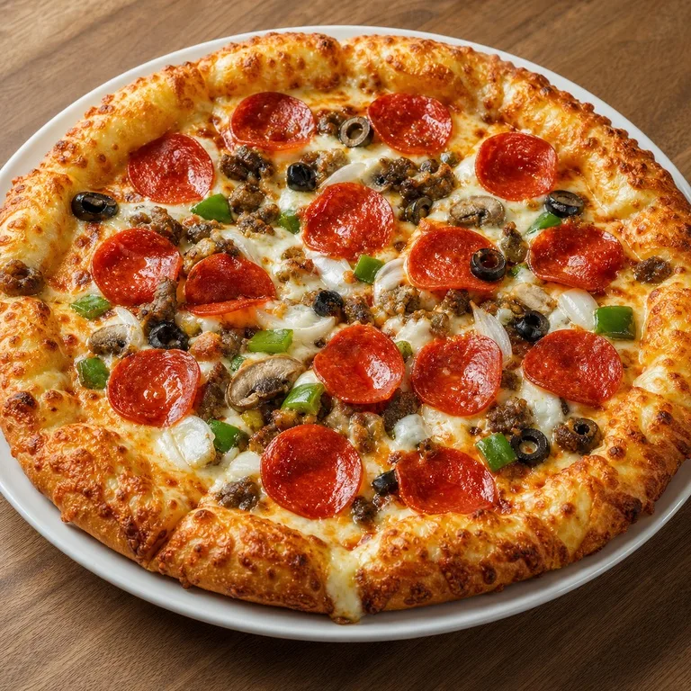 Super Deluxe Pizza Double Keju Pepperoni Edge